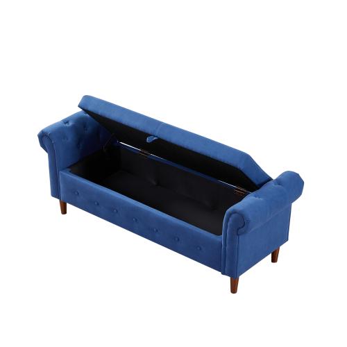 New Style Space Saving Storage Multipurpose Rectangular Sofa Stool with Large Storage Space