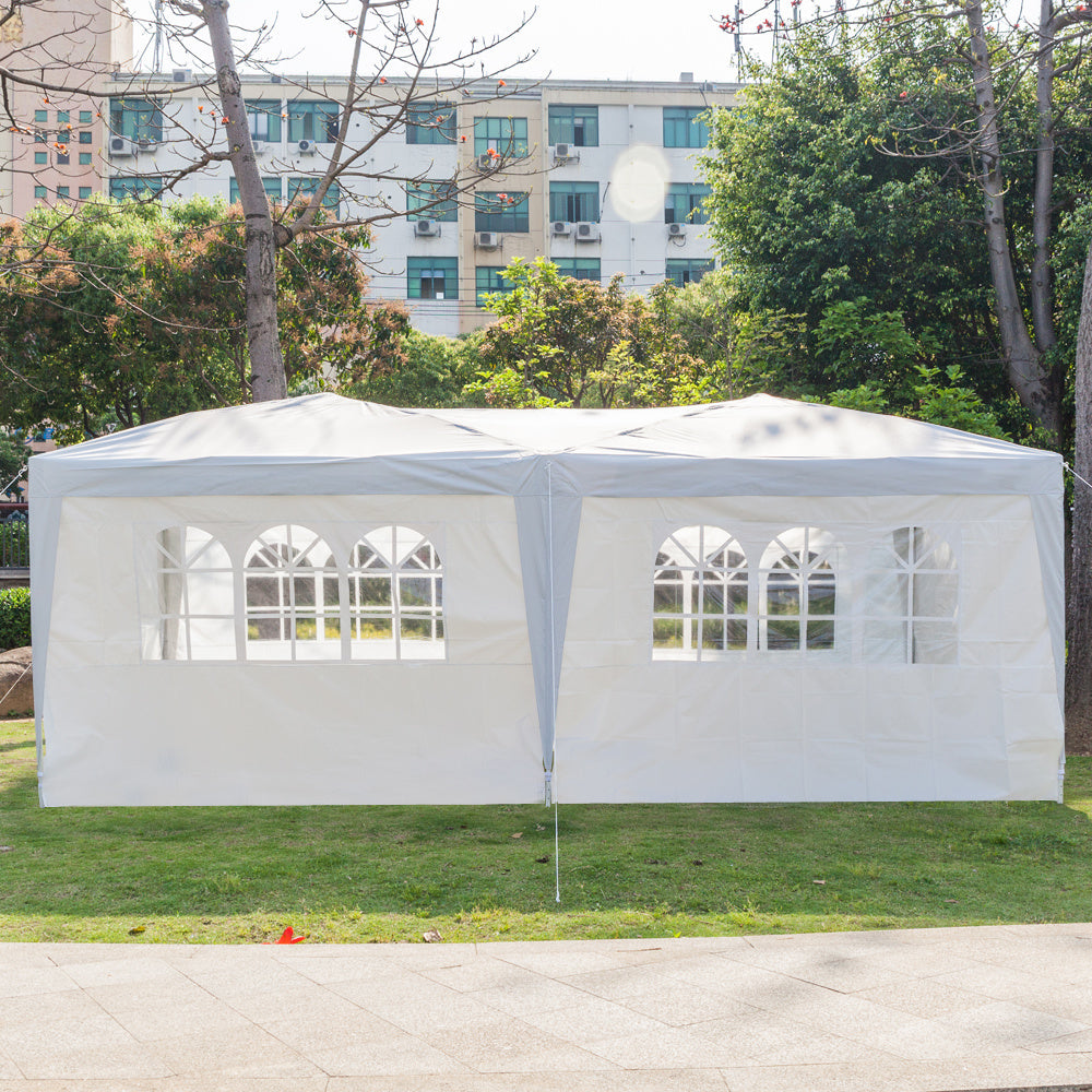 3 X 6M White 6 Sides, Home Folding Pergola Parking Shed Advertising Tent