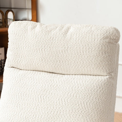 Accent Rocking Chair With Footrest High Back Rubber Wood Rocking Legs Bedroom Living Space 38.6D X 26.8W X 40.6H Inch
