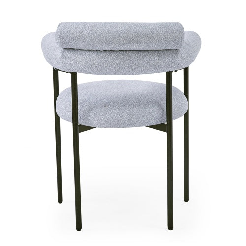 Upholstered Armchair Dining Chairs With Metal Legs