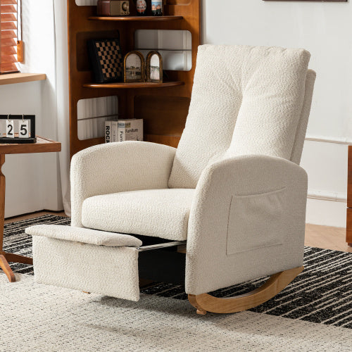 Decorative Rocking Chair With Footrest