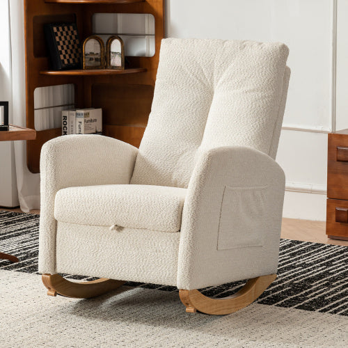 Decorative Rocking Chair With Footrest