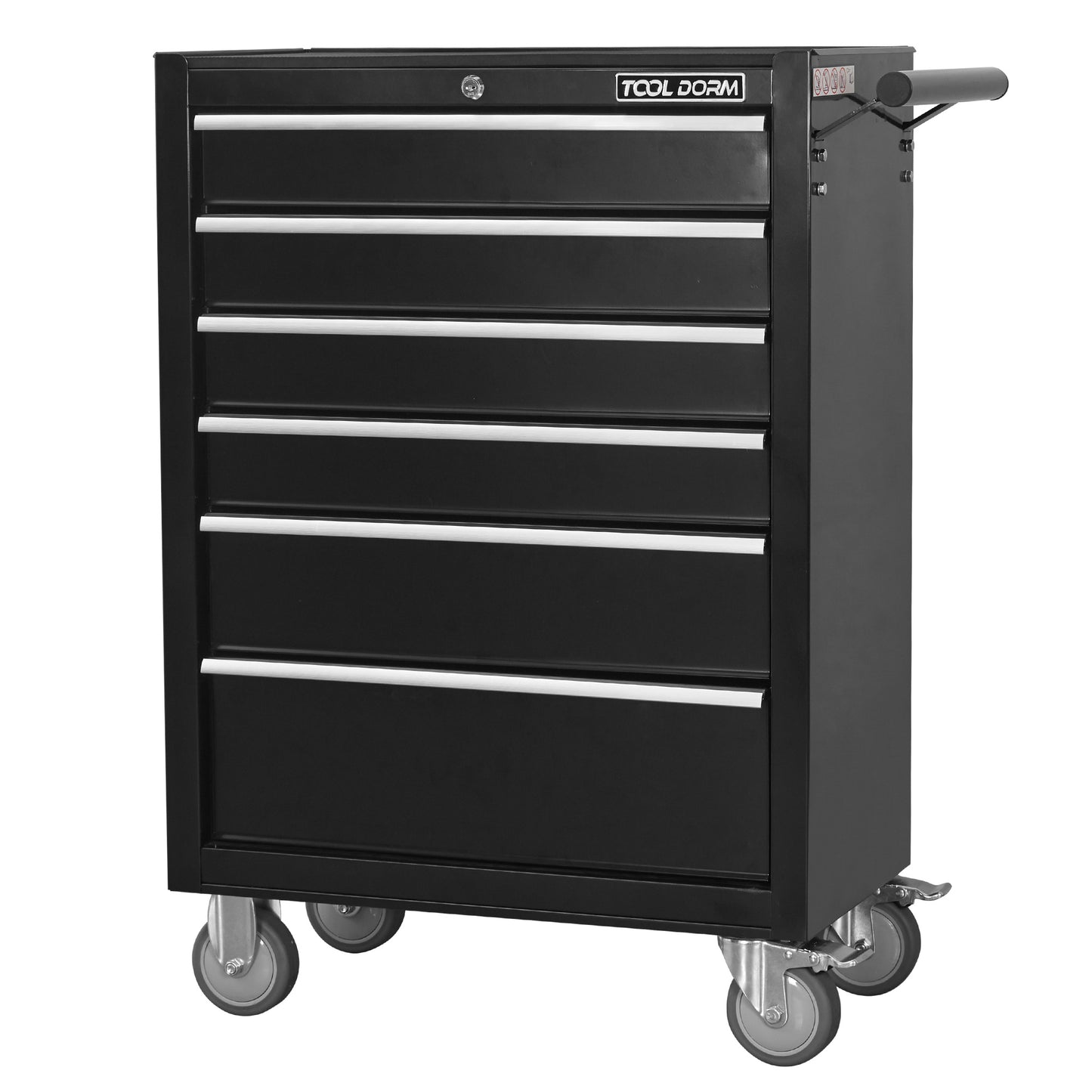 Tool Cabinet Tool Cart 24.2inch With Drawers And Wheels, Metal Rolling Tool Box Locked Drawers Storage Organizer Cabinet With Several Colour Available For Garage, Warehouse