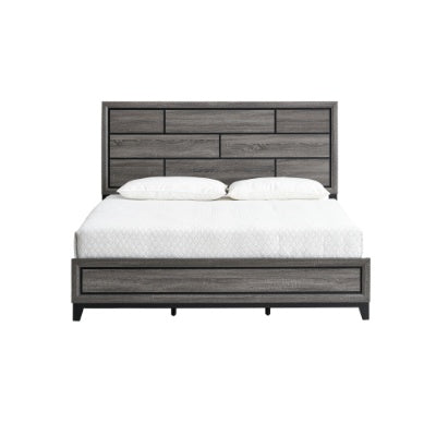 Glasgow G04305A-QB Queen Bed Mattress Not Included, Gray