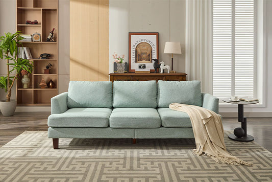 Fabric 3 Seater Couch With 2 USB, Comfortable Sectional Couches And Sofas For Living Room Bedroom Office Small Space, Easy Assembly & Comfy Cushion Cannot Be Sold On Temu