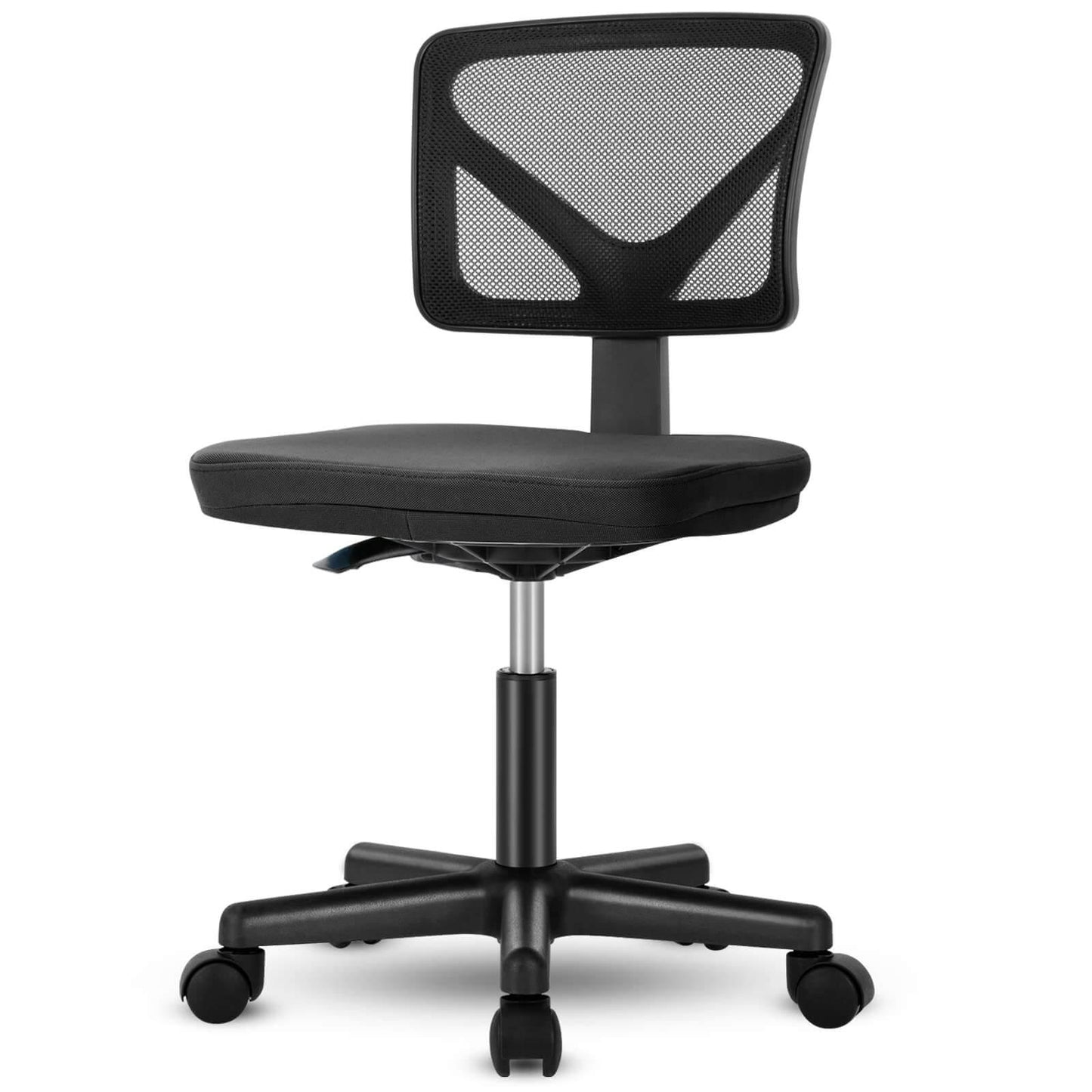 Armless Mesh Office Chair, Ergonomic Computer Desk Chair