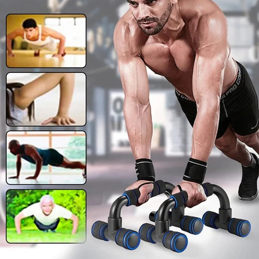U-shaped Push-up Rack Fitness Equipment Hand Sponge Grip Muscle Training Push Up Bar Chest Home Gym Body Building