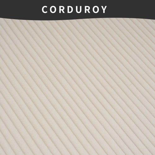 LY-023 WHITE COMPRESSION SOFA Combining Chaise Longue With 3-seater, Corduroy Fabric, Full Sponge Compression Sofa,combined Sofa With 4 Pillows For Living